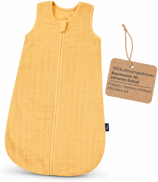 Alvi Mull-Schlafsack TOP, Uni Cornsilk, 110