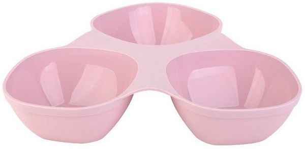 Engelland Snackschale Kunststoffschale mit 3 Fächern, Kunststoff, (Vorteils-Set, 1-tlg), BPA-frei, robust, spülmaschinen- und mikrowellengeeignet