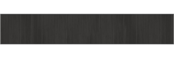 vidaXL Teppich Rechteckig Grau 70x400 cm Bambus 376886