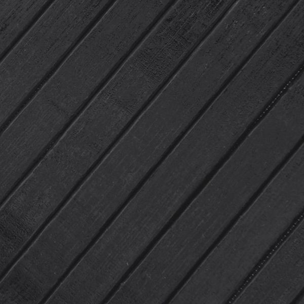 vidaXL Teppich Rechteckig Grau 70x400 cm Bambus 376886 Bild 7