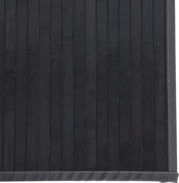 vidaXL Teppich Rechteckig Grau 70x400 cm Bambus 376886 Bild 6