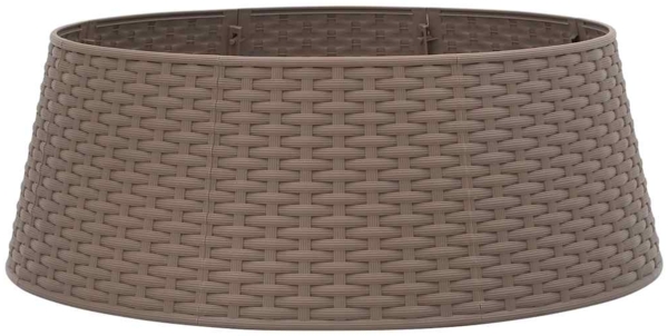 vidaXL Weihnachtsbaum-Rock Braun Ø65x23 cm Kunststoff 4019955