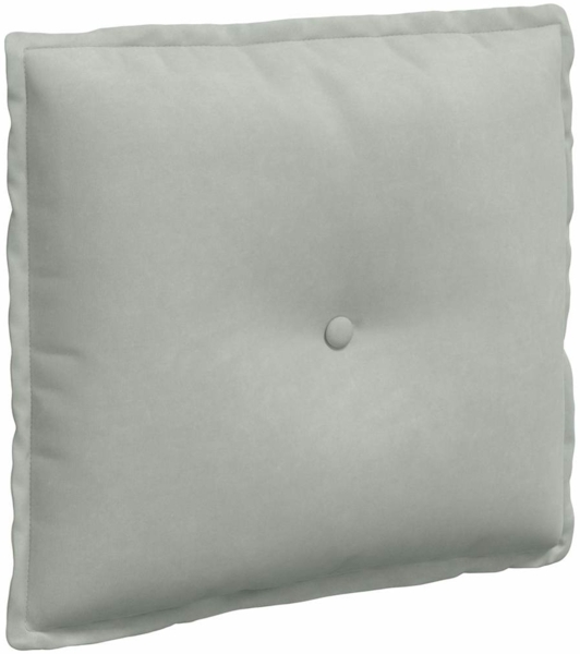 vidaXL Rückenkissen Hellgrau 50 x 45 cm Cordstoff 42014632