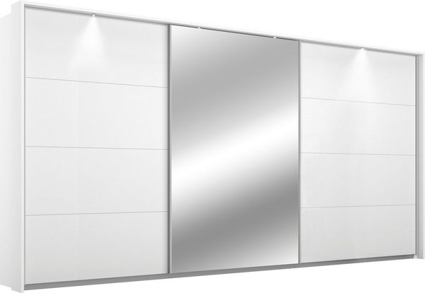 rauch Schwebetürenschrank Kleiderschrank Schrank Garderobe Wäscheschrank Ankleide KULMBACH (Breiten 278/368 cm Höhen 214/233 cm MADE IN GERMANY) mit umfangreicher Innenausstattung und Passepartout