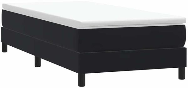vidaXL Boxspringbett ohne Matratze Schwarz 80x210 cm Samt 3315803