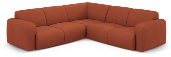 Micadoni Ecksofa Molino 5-Sitzer Chenille Rebel Orange Bild 1