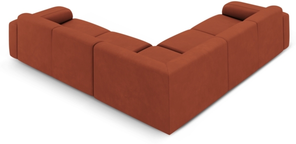Micadoni Ecksofa Molino 5-Sitzer Chenille Rebel Orange Bild 3