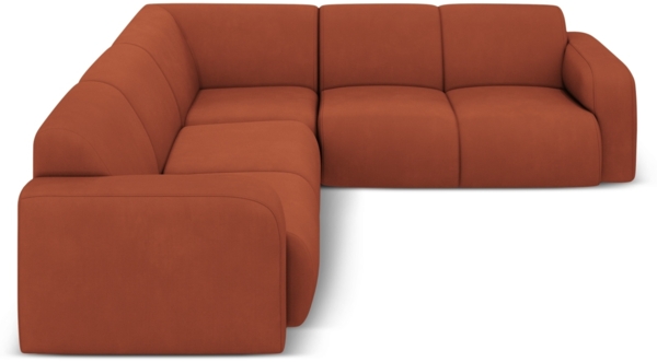 Micadoni Ecksofa Molino 5-Sitzer Chenille Rebel Orange Bild 2