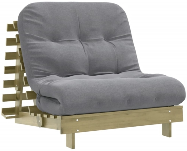 vidaXL Futon Schlafsofa mit Matratze 80x206x11 Kiefernholz Imprägniert 846760
