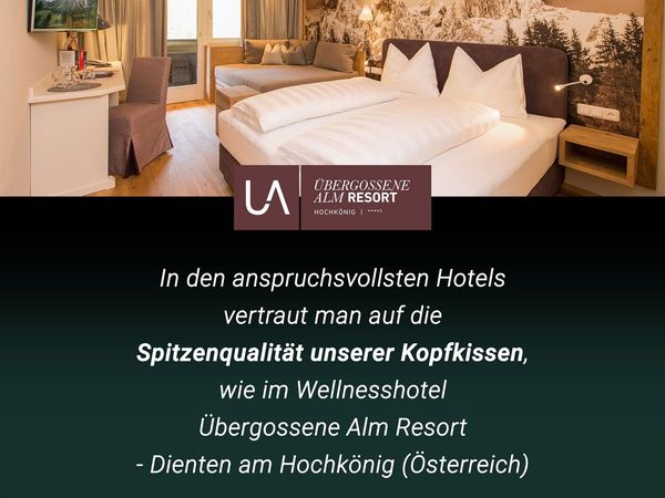 ZOLLNER Kopfkissen, Füllung: 100% Polyester Polysticks, Seitenschläfer, 60x80 cm, 50% Polyester, 50% Baumwolle, vom Hotelwäschespezialisten