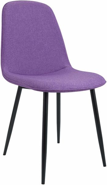 Esszimmerstuhl RAZON - Stoff Lila 45x54x88 cm | Essstühle Esszimmerstühle Küchenstühle Wohnzimmerstühle
