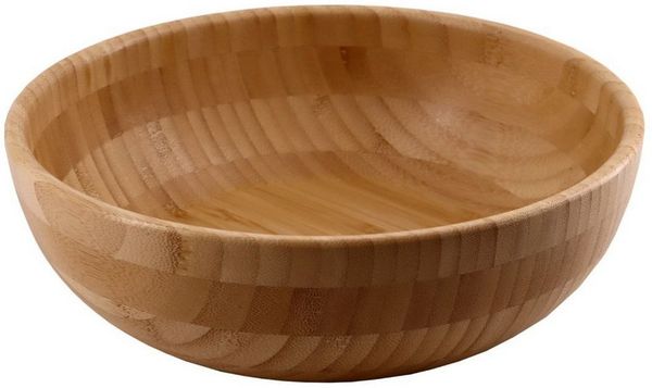 Lacers Schüssel Lacers PurpleLine Salatschüssel aus Bambus Ø 24 cm – Servierschale, Bambus, (Einzelartikel), 100 % Bambus, vielseitig, plastikfrei & nachhaltig