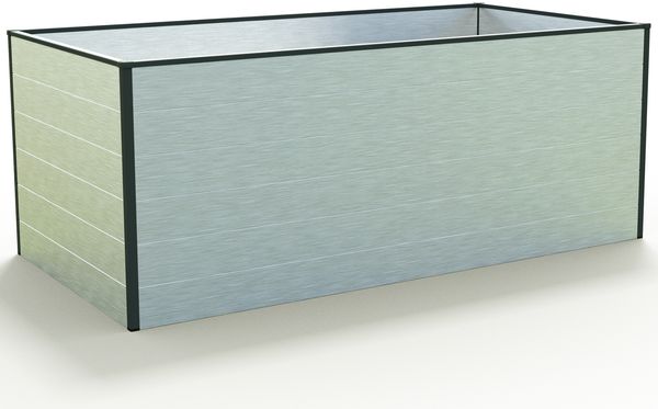 GFP Hochbeet Kräuter-Gemüse-Beet Aluminium CHRISTINA - 195 x 99 x 77 cm - Aluminium eloxiert
