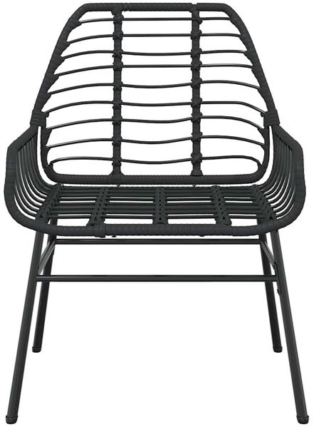 vidaXL 5-teiliges Garten-Esszimmerset aus schwarzem Polyrattanglas 3334537 Bild 6