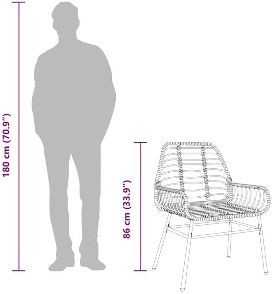 vidaXL 5-teiliges Garten-Esszimmerset aus schwarzem Polyrattanglas 3334537 Bild 11