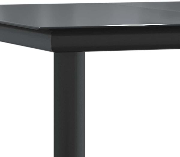 vidaXL 5-teiliges Garten-Esszimmerset aus schwarzem Polyrattanglas 3334537 Bild 9