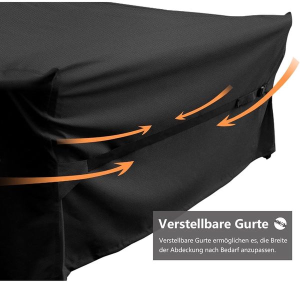 Gartenmöbel Abdeckung 600D Oxford Gewebe 300x300x100cm Wasserdicht Winddicht UV Bild 6