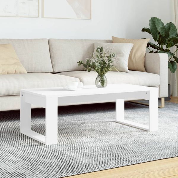 vidaXL Couchtisch Weiß 102x50x35 cm Holzwerkstoff 823358