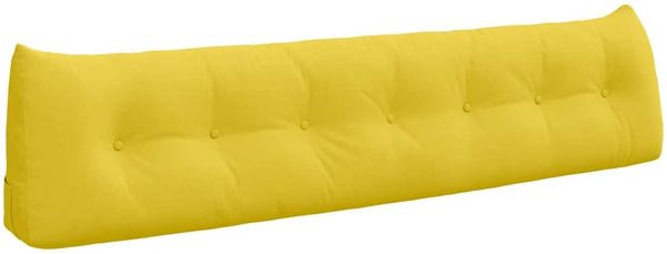 vidaXL Rücken Kissen Helles Gelb 200 x 24 x 50 cm Stoff 42014595 Bild 2