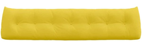vidaXL Rücken Kissen Helles Gelb 200 x 24 x 50 cm Stoff 42014595 Bild 6
