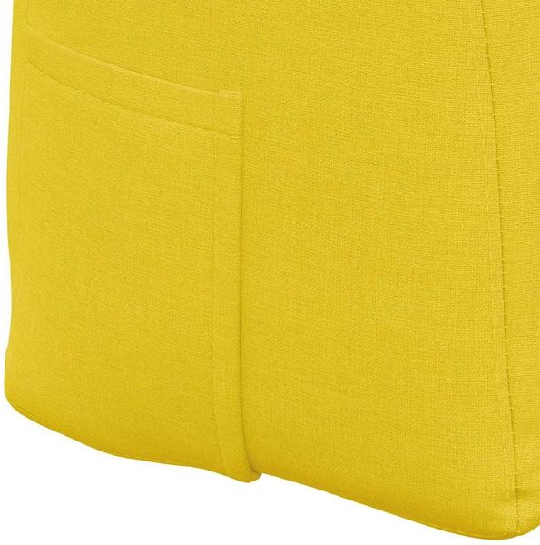 vidaXL Rücken Kissen Helles Gelb 200 x 24 x 50 cm Stoff 42014595 Bild 9