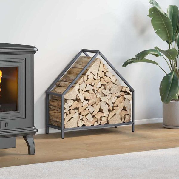 vidaXL Brennholzregal Anthrazit 60x25x60 cm Kaltgewalzter Stahl 864305