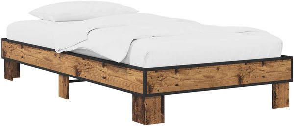 vidaXL Bettrahmen Altholz 80x200 cm Holzwerkstoff 8009130