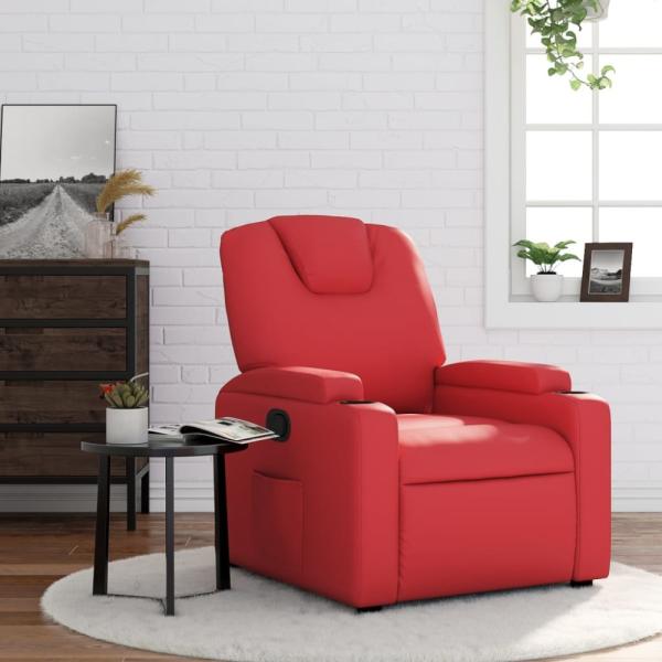 vidaXL Relaxsessel Rot Kunstleder 372394