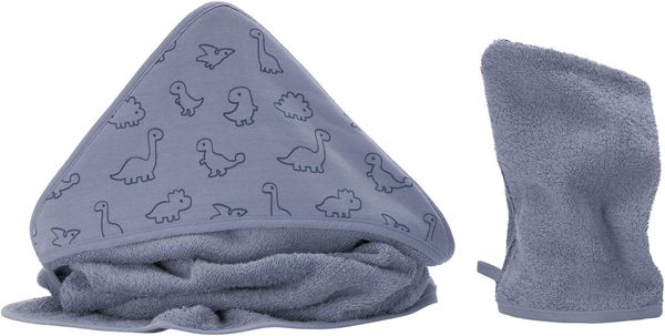 Fillikid Kapuzenhandtuch Kapuzenbadetuch mit Waschhandschuh, Frottee (Set, 2-St)