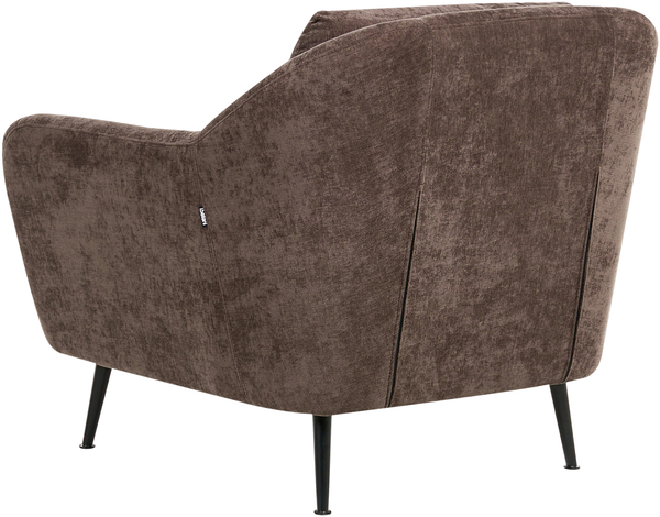 Sessel EIBY Chenillegewebe Dunkelbraun Bild 5