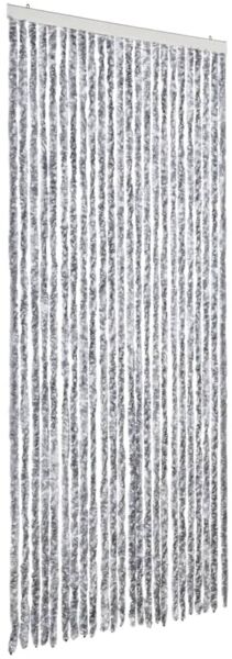 vidaXL Fliegenvorhang Weiß und Grau 100x200 cm Chenille 377375 Bild 2