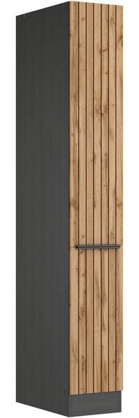 KOCHSTATION Apothekerschrank KS-Lagos Breite/Höhe 30/200 cm, mit 5 großen Ablagekörben