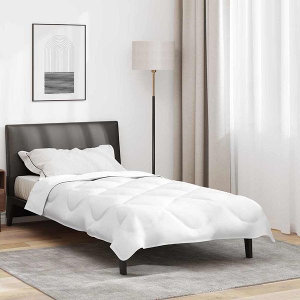 vidaXL Bettdecke Weiß 200 x 155 x 4 cm Polyester 42007759