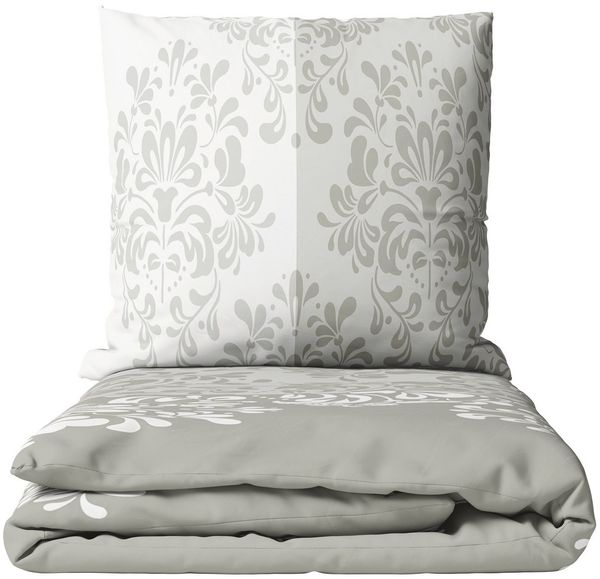 Leonado Vicenti Bettwäsche Biber Baumwolle, Biber, 2 teilig, warm und kuschelig, elegantes Design in Taupe und Beige