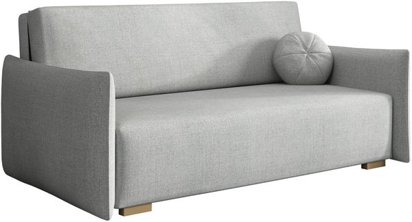 Sofa Viva Glov IV mit Schlaffunktion, 3 Sitzer Schlafsofa mit Bettkasten (Farbe: Soul 16)