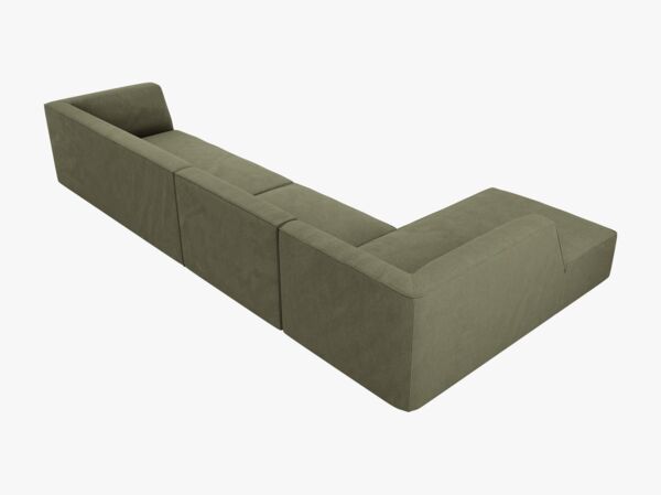 Micadoni Ecksofa Ruby 5-Sitzer Links Kord Scala Grün Bild 5