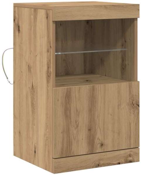 vidaXL LED-Sideboard Artisan-Eiche 41 x 37 x 67 cm Holzwerkstoff 863037