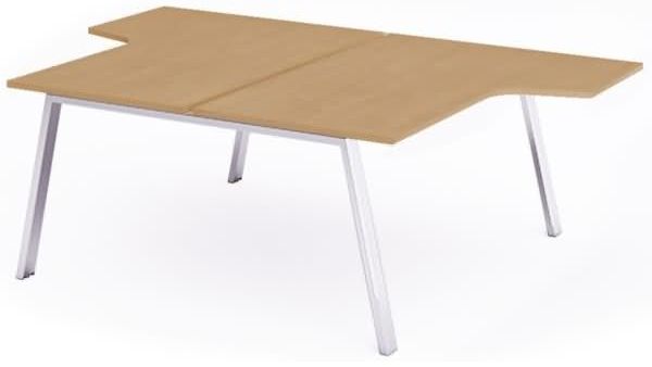Rocada Mehrfacharbeitstisch Blanca L-Form BxTxH 160x163x240x73cm Geste