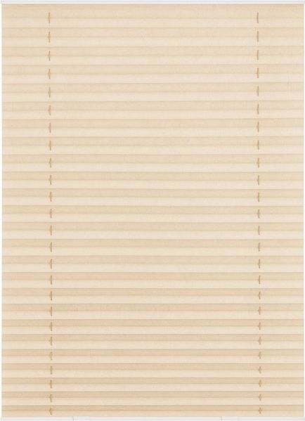 Lichtblick Sonnenschutzsysteme GmbH Dachfensterplissee Miami 47.3 cm x 100 cm (BxL) Creme Tageslicht Crushoptik; Haftfix mit Saugnäpfen; für Dachfenster, Fenster oder andere Glasflächen