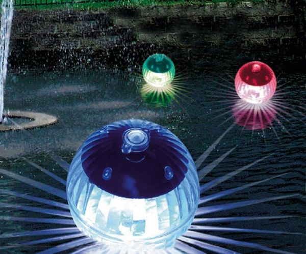 Schwimmende LED Kugelleuchte 4er-Set