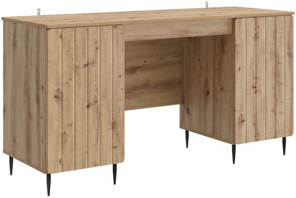 vidaXL Schreibtisch Artisan-Eiche 142,5 x 50 x 75 cm Holzwerkstoff 3414593