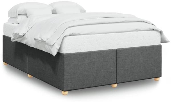 vidaXL Bettgestell ohne Matratze Dunkelgrau 140x200 cm Stoff 3284737