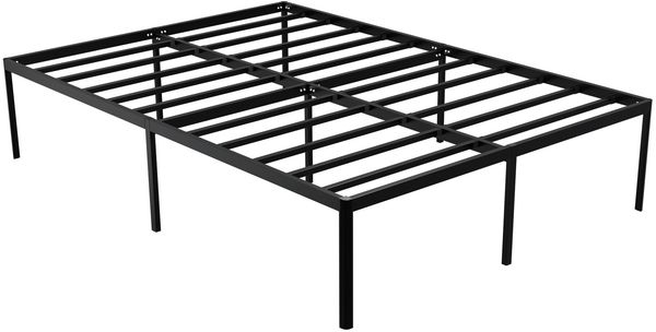 Metallbett RUKIM - Metall Schwarz 140x200x41 cm | Bett 180x200 Bettrahmen Metall Doppelbett