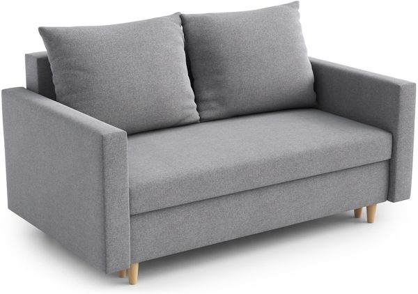 AX LIVING Sofa Modern Shurton 155 cm Grau – Komfortable 2-Sitzer
