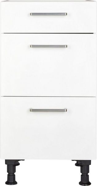 nobilia® Unterschrank "elements", vormontiert, mit Schubkästen und Vollauszügen, in den Breiten 30cm, 45cm, 60cm und 90cm
