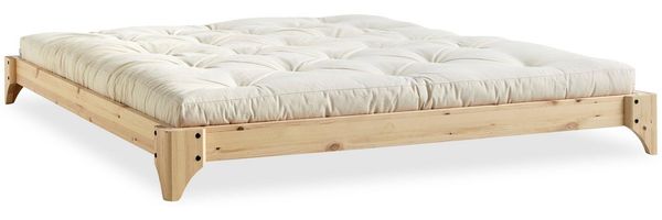Futonbett Doppelbett ELAN 180 x 200 Massivholzbett Gestell Kiefer natur, von Karup