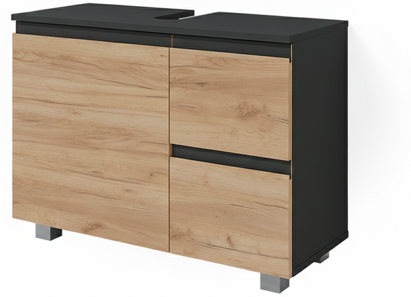 Waschbeckenunterschrank J-Shape Sonoma 80 x 60.8 cm Vicco