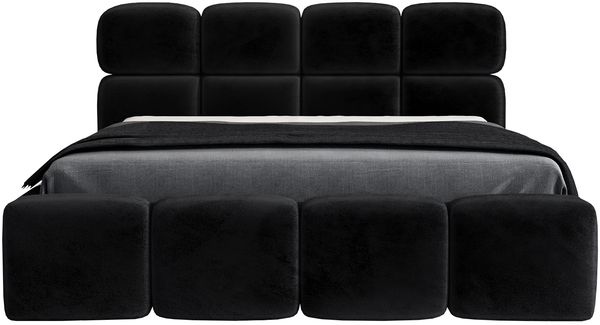 Polsterbett MONAKO 180x200 ohne Matratze mit Bettkasten und Lattenrost. Farbe: Schwarz 20 Bild 3