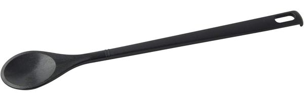 Fackelmann Kochlöffel Nero  Premium Kunststoff Küchenhelfer, Hitzebeständig, Spülmaschinenfest, 305x45x15mm, Schwarz