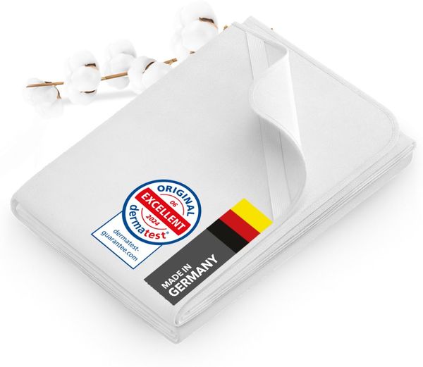 Dreamzie - Molton Matratzenschoner 120x200 cm 100% Baumwolle 300 GSM - mit 4 Eckgummis